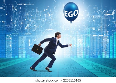 Businessman In Excessive Ego Concept