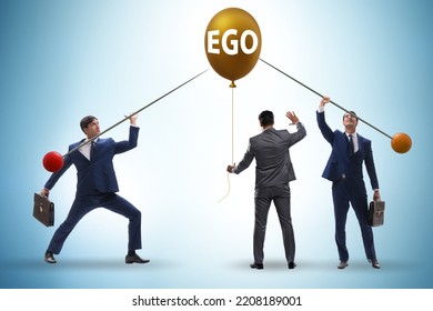 Businessman In Excessive Ego Concept