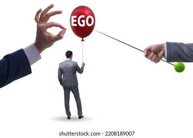 Businessman In Excessive Ego Concept