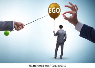 Businessman In Excessive Ego Concept