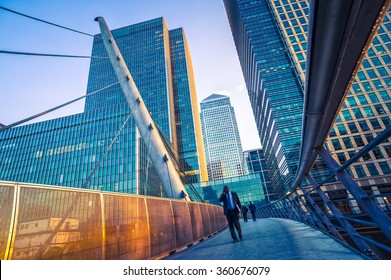 Businessman in financial district - Shutterstock ID 360676079