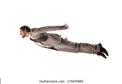 Businessman Flying