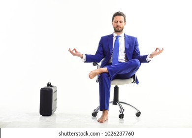 Professional Meditating At Office Images Stock Photos Vectors