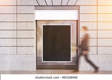 Download Poster Mockup Window High Res Stock Images Shutterstock