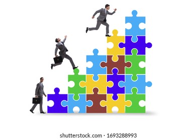 Businessman in growth concept - business metaphor - Shutterstock ID 1693288993