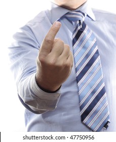 Businessman Hand Beckoning Someone To 