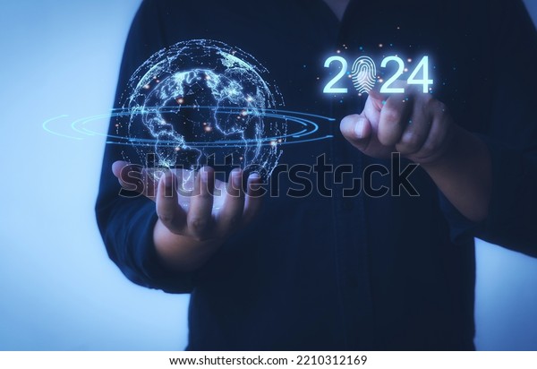 Businessman Hand Pointing 2024 Start Business Stock Photo 2210312169   Businessman Hand Pointing 2024 Start 600w 2210312169 