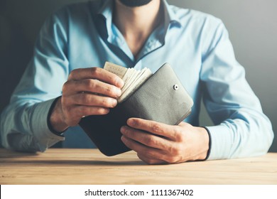 Businessman Hand Wallet With Money