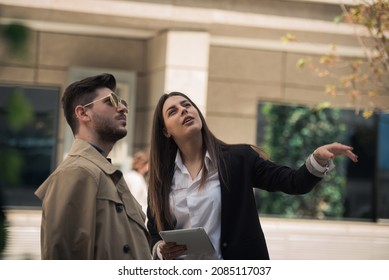 Businessman Is Having A Second Look At The Location For The Company