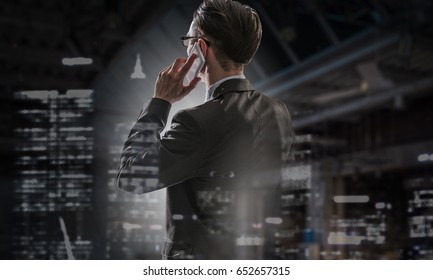 Businessman having talk - Shutterstock ID 652657315