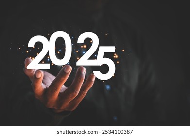 Businessman holding 2025 with countdown of happy new year concept.
 - Powered by Shutterstock - Get 15% off with code: PIKWIZARD15