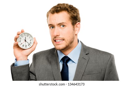 1,005 Business man watching clock Images, Stock Photos & Vectors ...