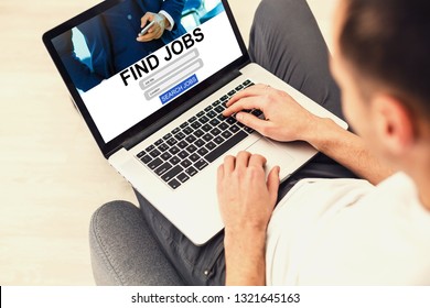 Businessman Internet Online Job Search Application Concept