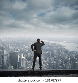 Businessman Looking Future Stock Photo (Edit Now) 111469742