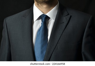 Businessman In A Luxury Suit - Close Up 