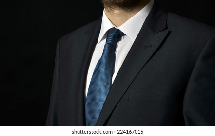 Businessman In A Luxury Suit - Close Up 