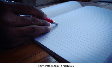 Businessman making notes
