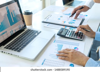 businessman in meeting analysis chart graphy marketing plan in business financial  audit project. Or Business adviser analyzing Budget.