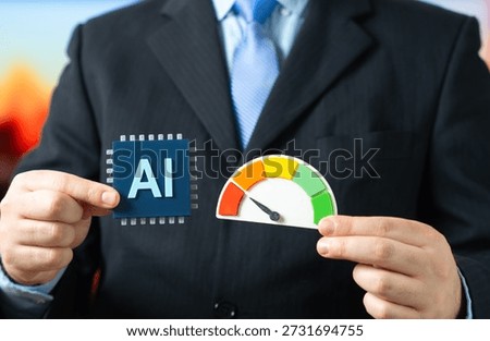 A businessman notes the low efficiency of artificial intelligence in performing business tasks. The AI model is inappropriate for the tasks. Technology mismatch, automation limits, decision risk