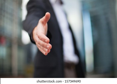 Businessman Offering For Handshake