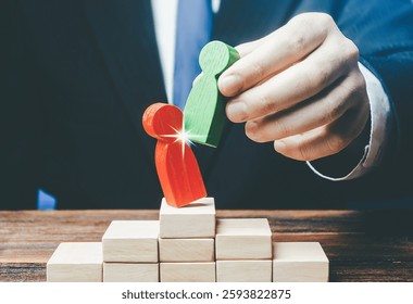Un funcionario de negocios desplaza a un empleado incompetente con una nueva persona. Revolución del Offset de Cabeza. Optimización del negocio. Luchar contra la corrupción. Cambio de poder, captura el control de los negocios. Recuperación del sistema