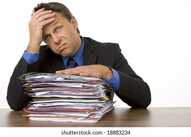 Businessman Overwhelmed By Paperwork Stock Photo 18883234 | Shutterstock