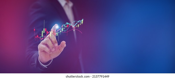Businessman pointing arrow graph growth and financial network connection, analyzing report data to increase sales and revenue profit to achieve business investment goal in global economic situation. - Shutterstock ID 2137791449