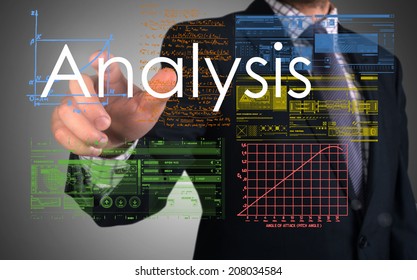 Businessman Presenting Analysis Drawing Some Sketches Stock Photo ...