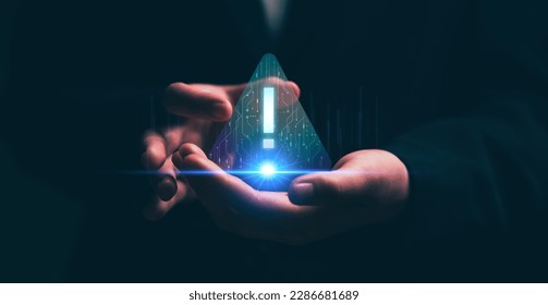 Businessman protect digital data asset and online transaction from dangerous and incorrect data connection, Cyber attack global internet network technology, business and finance online concepts.