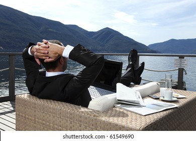 businessman relaxing - Powered by Shutterstock