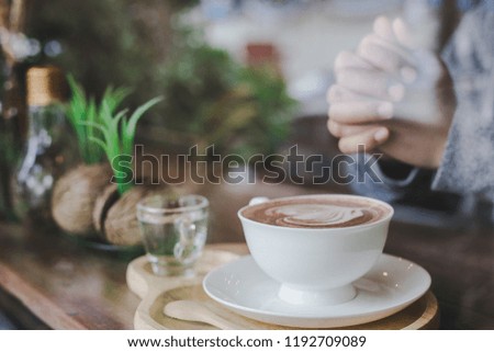 Businessman relaxing at coffee cafe on holiday 