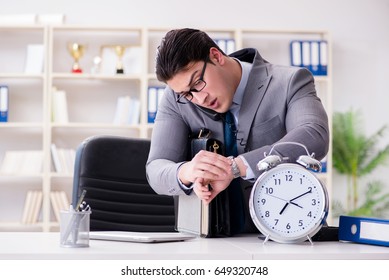 Businessman rushing in the office - Shutterstock ID 649320748