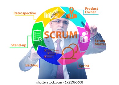 Businessman Scrum Agile Method Concept Stock Photo 1921365608 ...