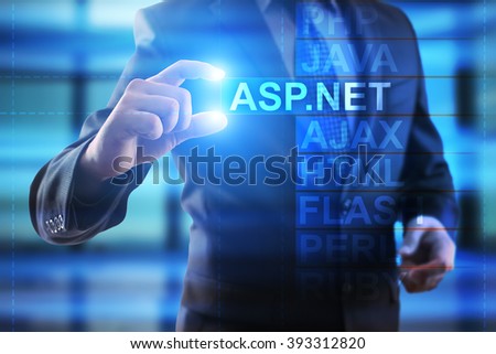 Businessman select ASP.NET.
