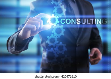 Businessman Selecting Consulting.