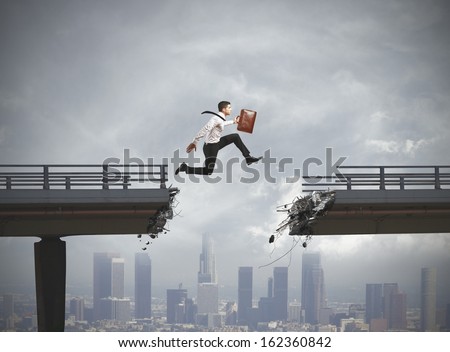 Businessman solves the problem of a broken bridge