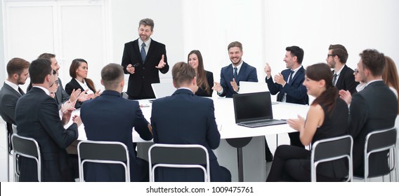 Businessman Speaking On Proposal Negotiations Stock Photo 1009475761 ...