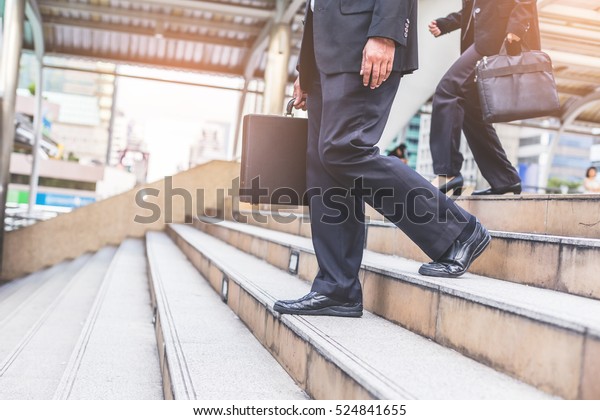 Businessman Stairs Rush Hour Work Stock Photo 524841655 | Shutterstock