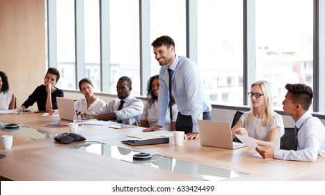 Business People Conference Modern Meeting Room Stock Photo 1261986004 ...