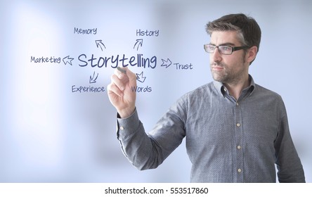 Businessman  With Storytelling