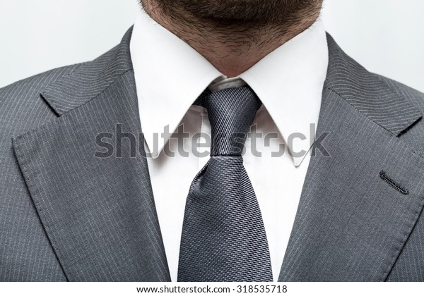 Businessman Suit Tie White Shirt Close Stock Photo 318535718 | Shutterstock