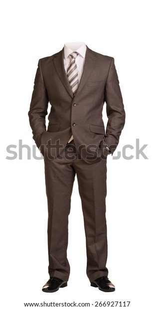 Businessman Suit Without Head Standing Hands Stock Photo (Edit Now ...