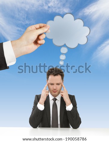 Similar – Image, Stock Photo Cloud over WE MEN Deserted