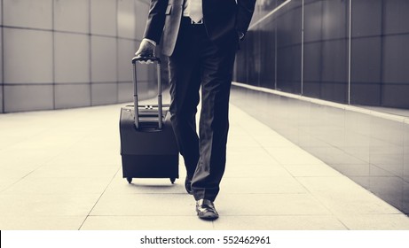 Businessman Traveler Journey Business Travel