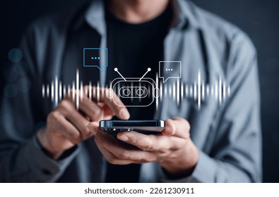 Businessman using chatbot in smartphone intelligence Ai.Chat GPT Chat with AI Artificial Intelligence, developed by OpenAI generate. Futuristic technology, robot in online system. - Shutterstock ID 2261230911
