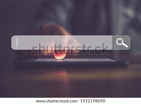 Businessman using phone searching Browsing Internet Data
Information.Networking Concept 