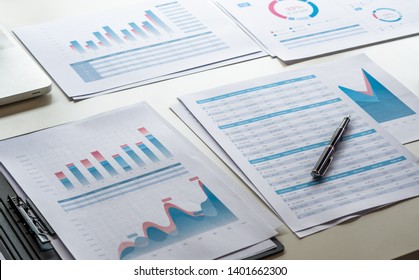 businessman working calculate data document graph chart report marketing research development  planning management strategy analysis financial accounting. Business office concept. - Shutterstock ID 1401662300