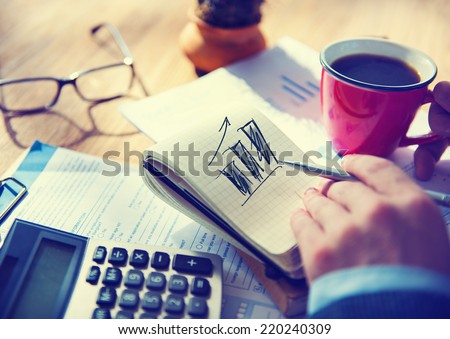 Businessman Working on Project About Business Growth