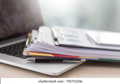 Businessman working reading documents graph financial to job succes Analyze document plans - Shutterstock ID 735715336