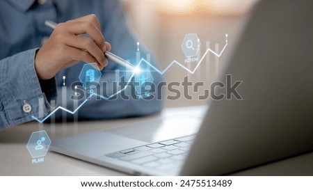 Businessman write PDCA concept, PDCA concept or plan do check action business management concept